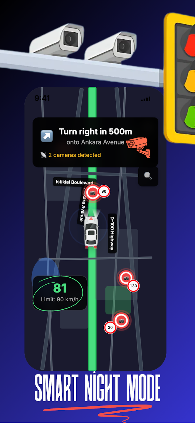 RadarGuard Alerts live interface